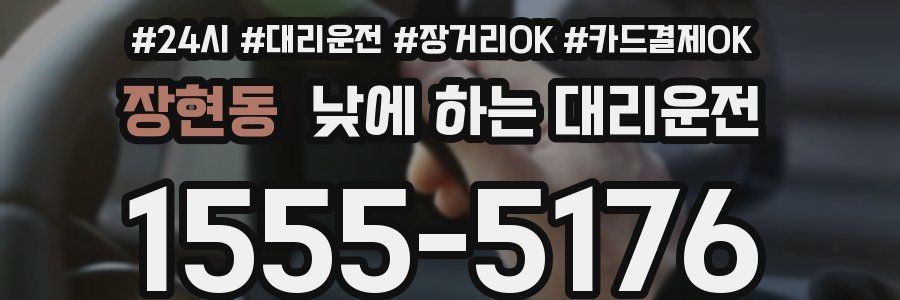 장현동 낮에 하는 대리운전