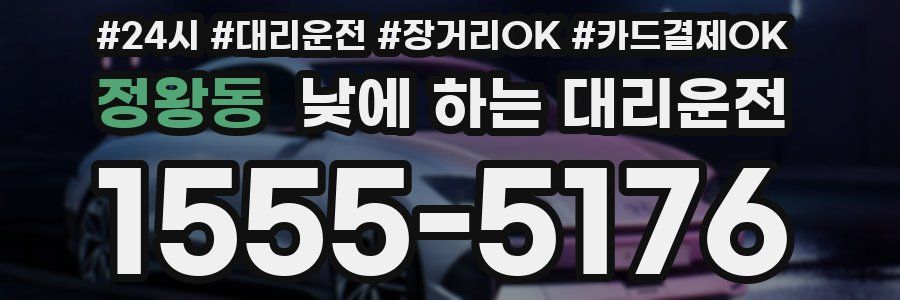 정왕동 낮에 하는 대리운전