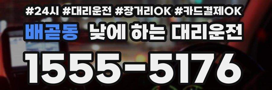 배곧동 낮에 하는 대리운전