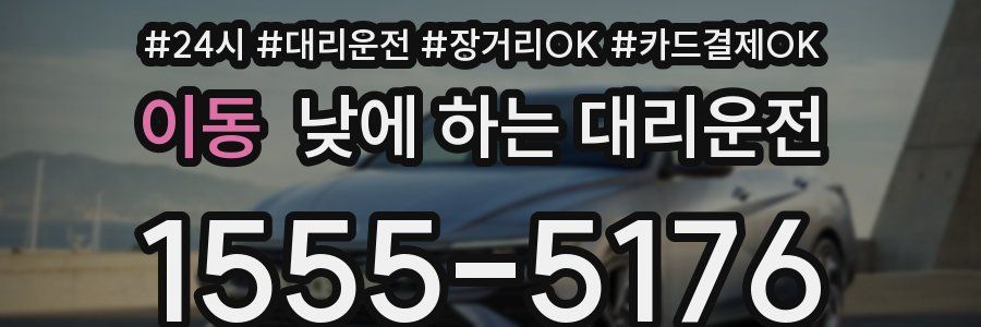 이동 낮에 하는 대리운전