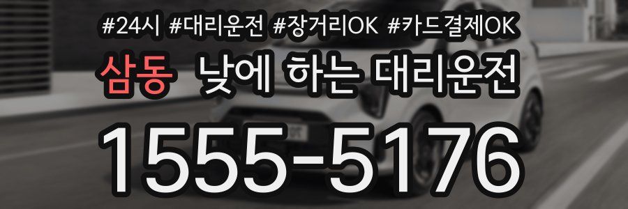 삼동 낮에 하는 대리운전