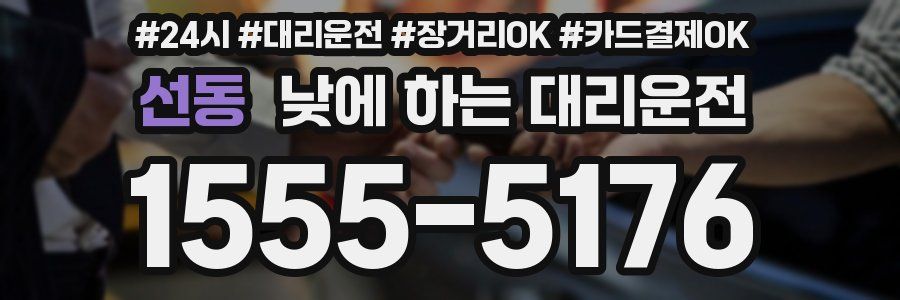 선동 낮에 하는 대리운전