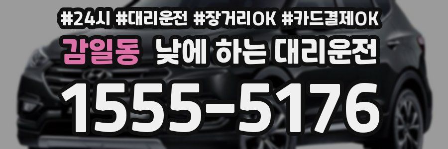 감일동 낮에 하는 대리운전