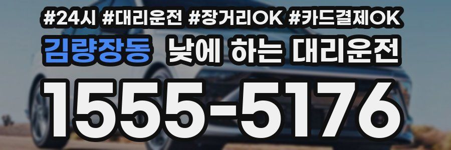 김량장동 낮에 하는 대리운전