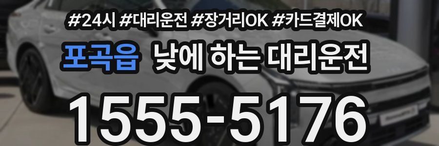 포곡읍 낮에 하는 대리운전