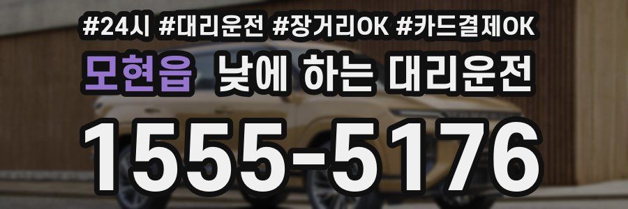 모현읍 낮에 하는 대리운전