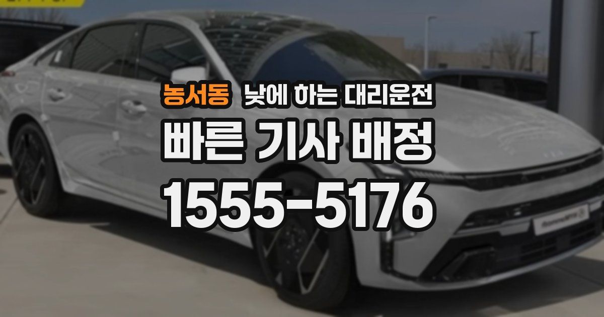 농서동 낮에 하는 대리운전