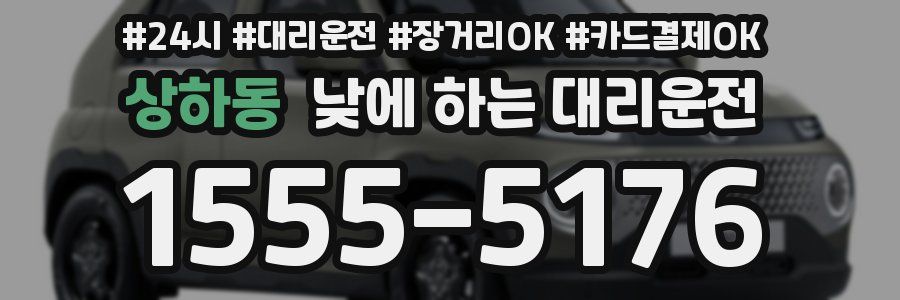 상하동 낮에 하는 대리운전