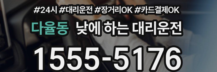 다율동 낮에 하는 대리운전