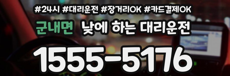 군내면 낮에 하는 대리운전
