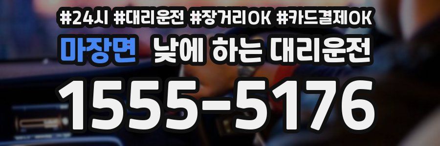 마장면 낮에 하는 대리운전