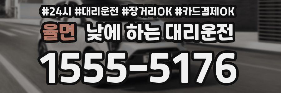 율면 낮에 하는 대리운전