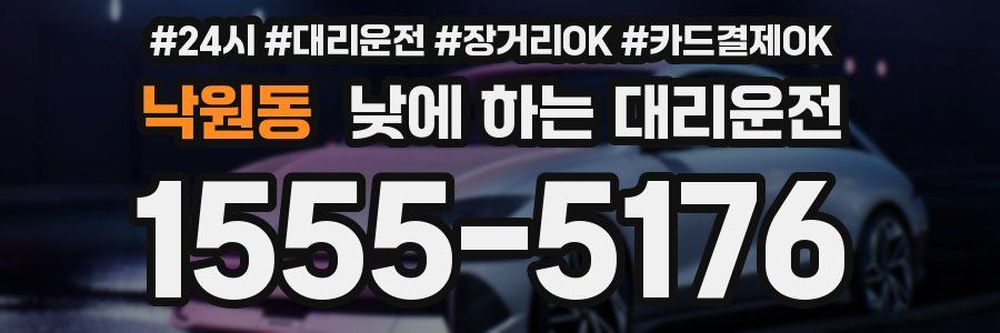낙원동 낮에 하는 대리운전