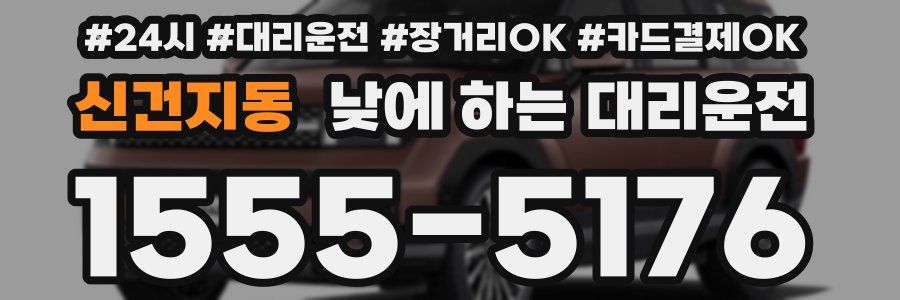 신건지동 낮에 하는 대리운전