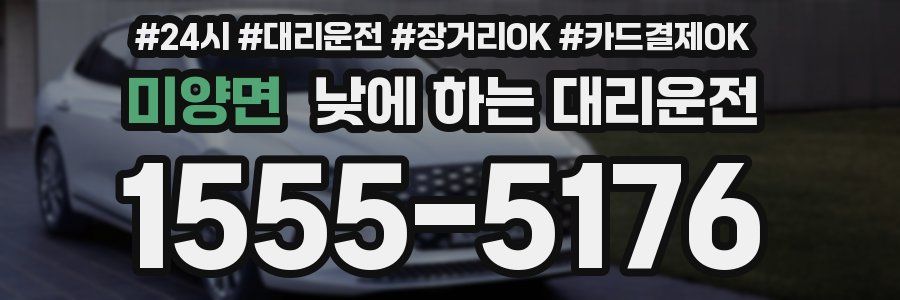 미양면 낮에 하는 대리운전