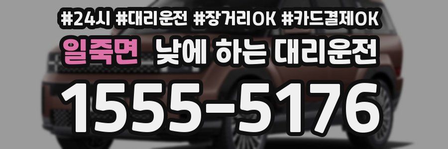 일죽면 낮에 하는 대리운전