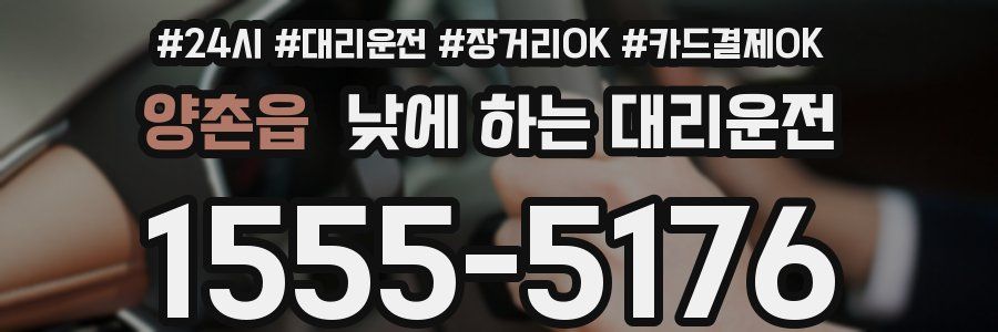 양촌읍 낮에 하는 대리운전