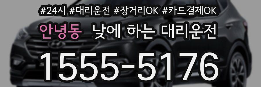 안녕동 낮에 하는 대리운전