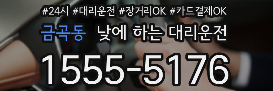 금곡동 낮에 하는 대리운전
