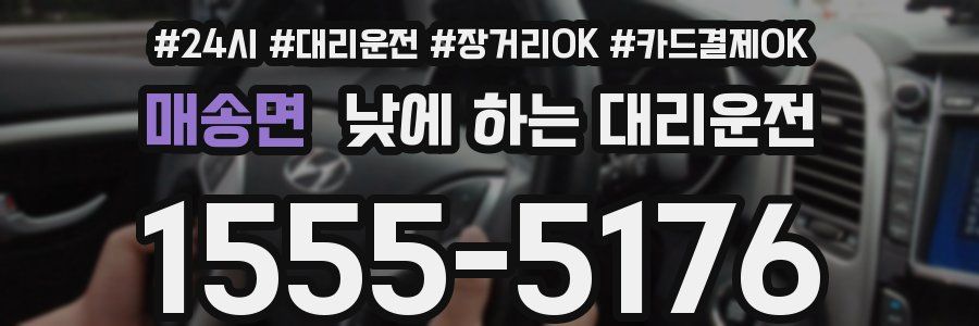 매송면 낮에 하는 대리운전