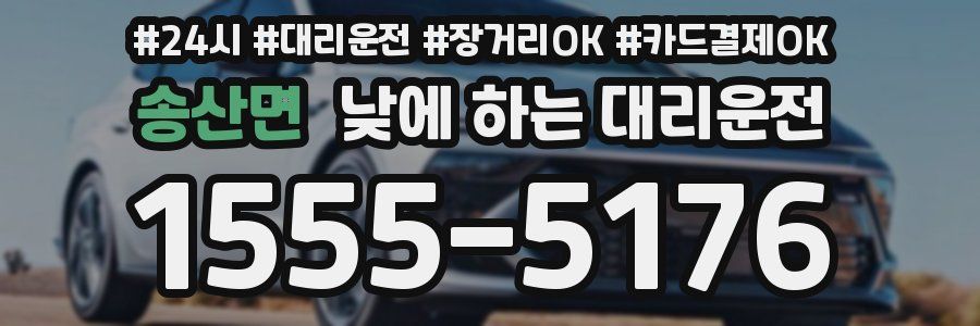 송산면 낮에 하는 대리운전