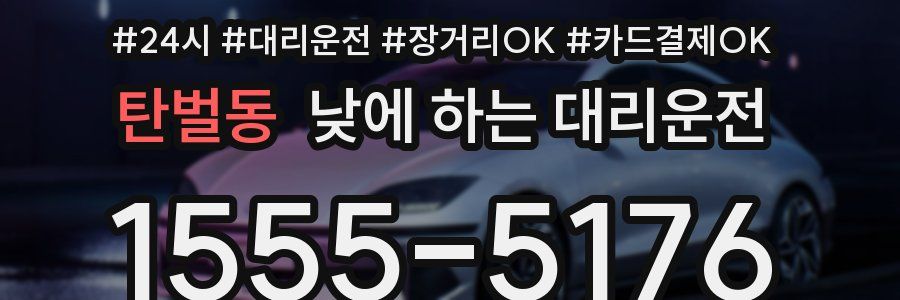 탄벌동 낮에 하는 대리운전