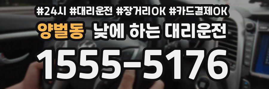 양벌동 낮에 하는 대리운전