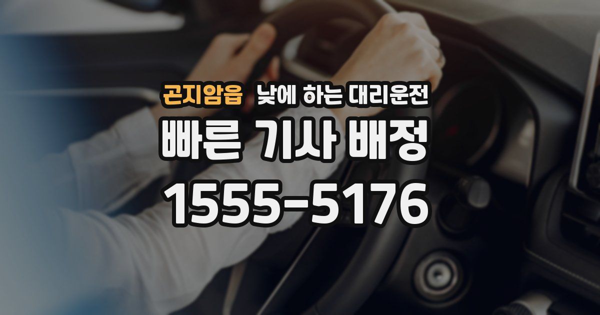 곤지암읍 낮에 하는 대리운전