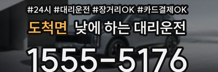 도척면 낮에 하는 대리운전