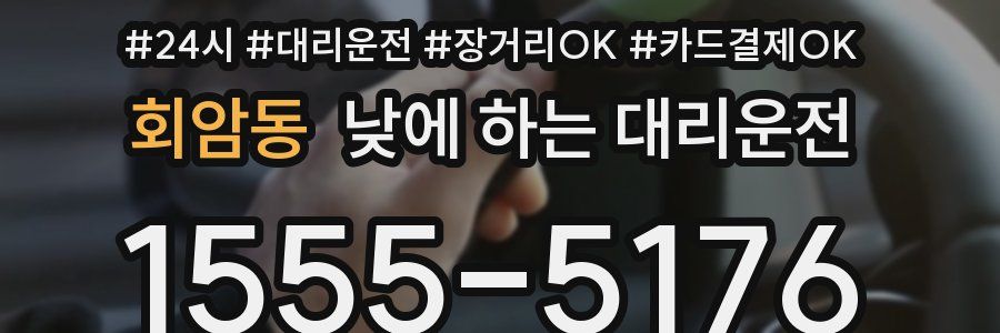 회암동 낮에 하는 대리운전