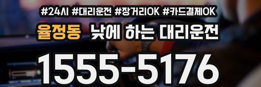 율정동 낮에 하는 대리운전