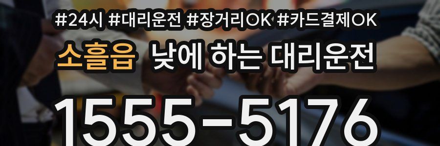 소흘읍 낮에 하는 대리운전
