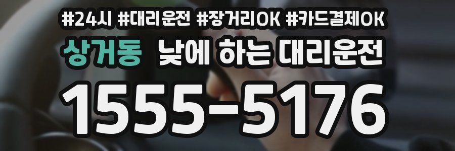 상거동 낮에 하는 대리운전