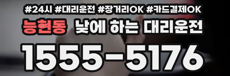 능현동 낮에 하는 대리운전