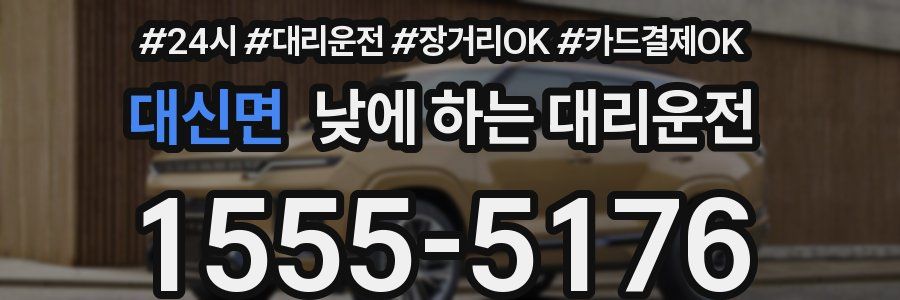 대신면 낮에 하는 대리운전