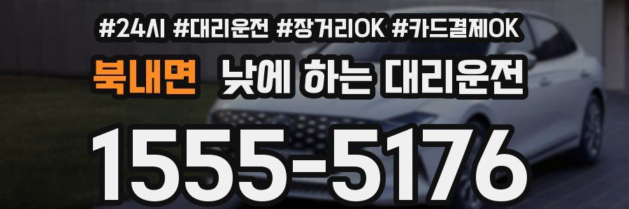 북내면 낮에 하는 대리운전