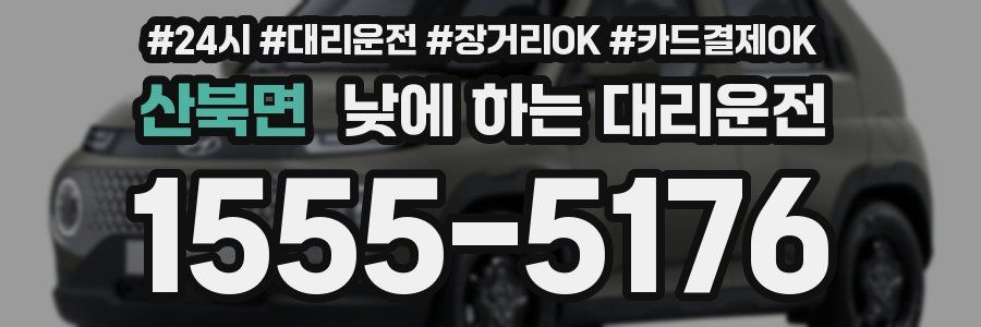 산북면 낮에 하는 대리운전