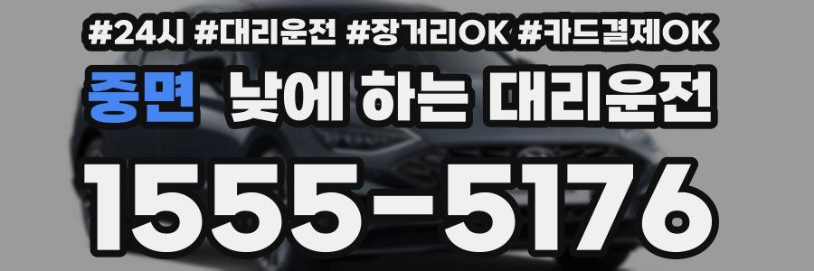 중면 낮에 하는 대리운전