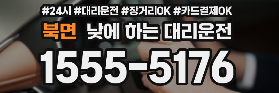 북면 낮에 하는 대리운전