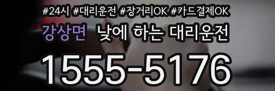 강상면 낮에 하는 대리운전