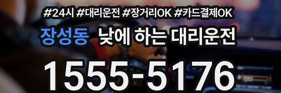 장성동 낮에 하는 대리운전