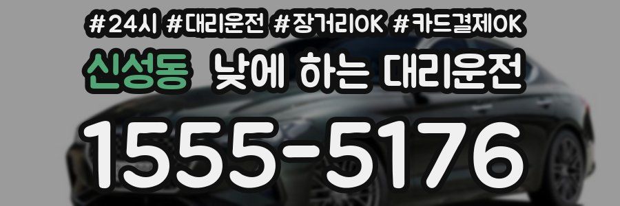 신성동 낮에 하는 대리운전