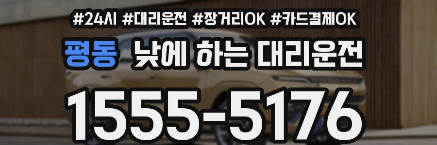 평동 낮에 하는 대리운전