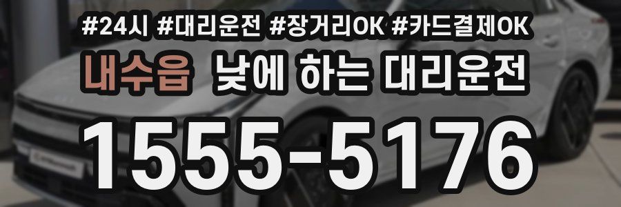 내수읍 낮에 하는 대리운전