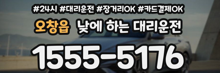 오창읍 낮에 하는 대리운전