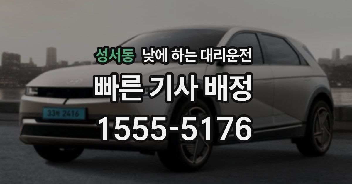 성서동 낮에 하는 대리운전