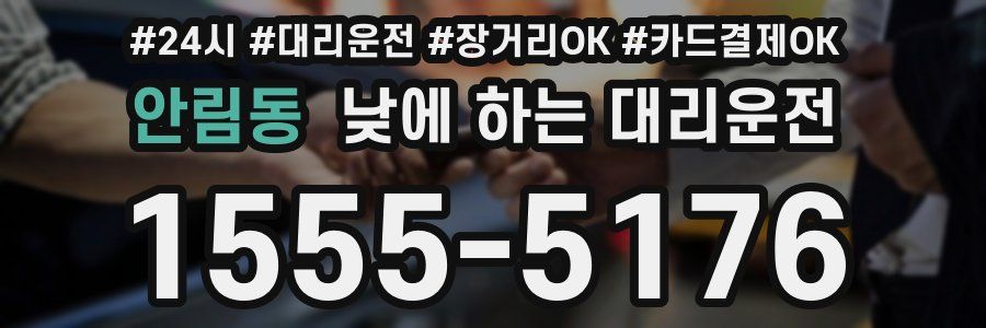안림동 낮에 하는 대리운전