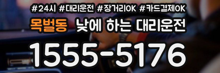 목벌동 낮에 하는 대리운전