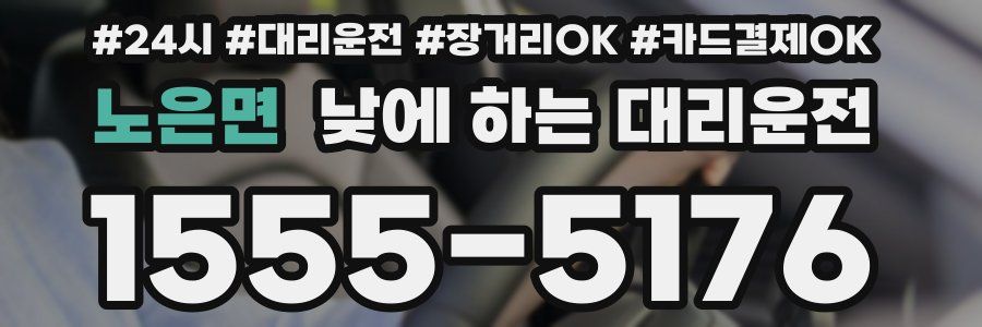 노은면 낮에 하는 대리운전