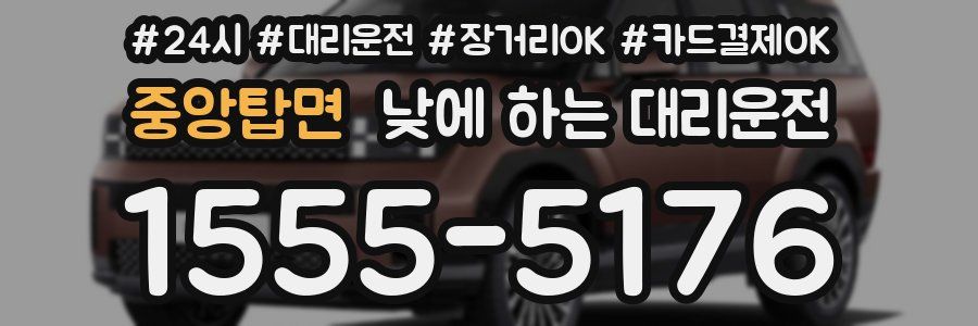 중앙탑면 낮에 하는 대리운전